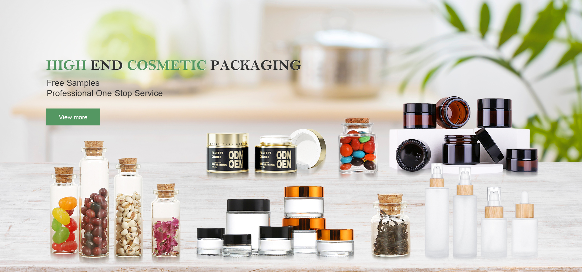 ФEM & ODM COSMETIC PACKAGING BANNER