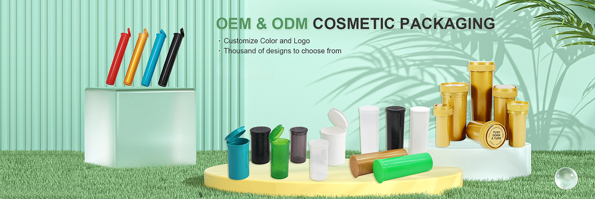ФEM & ODM COSMETIC PACKAGING BANNER