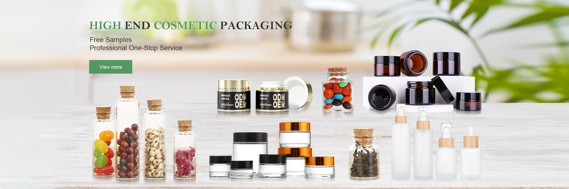 ФEM & ODM COSMETIC PACKAGING BANNER